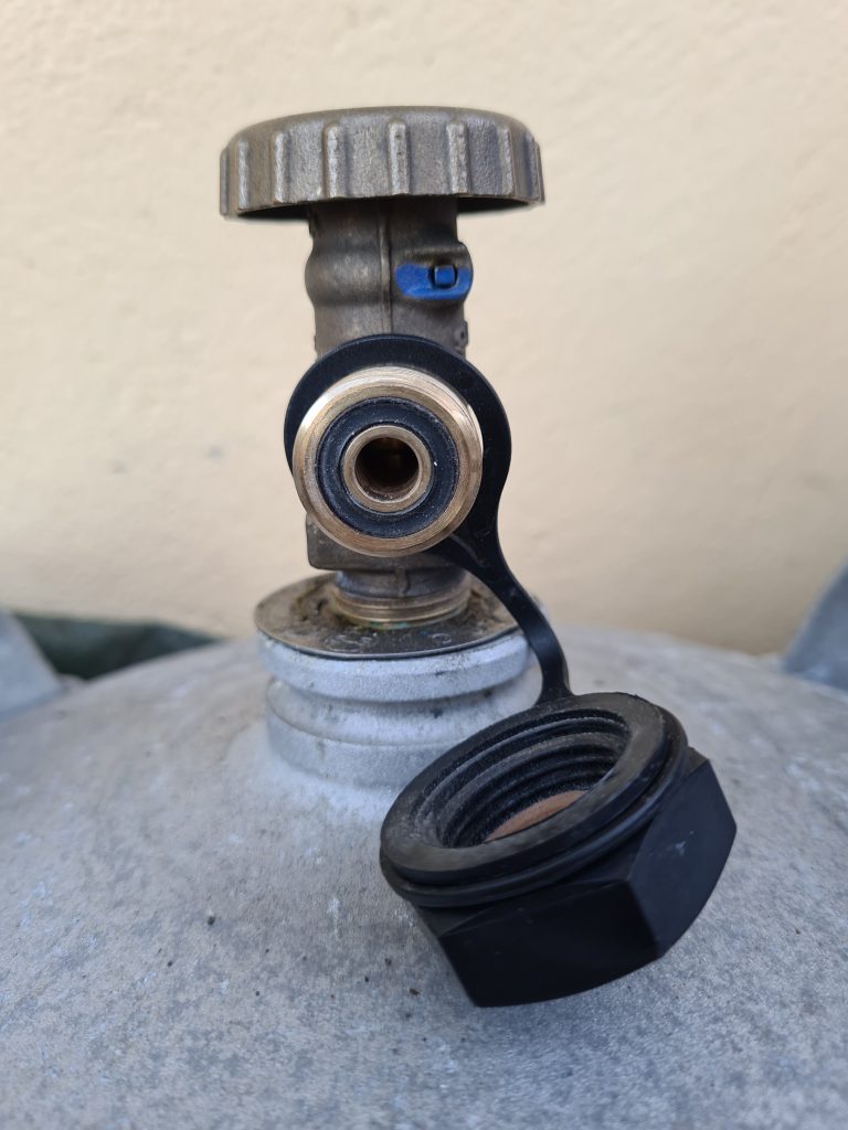 Flaschenventil einer 11 kg Kleinflasche